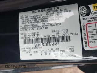 2011 Lincoln MKZ with VIN 3LNHL2GC9BR766667, listed as a IAAI auction lot 41932097 with 178,121 mi miles. Bid and sale history available at carsss.com. Image 9.