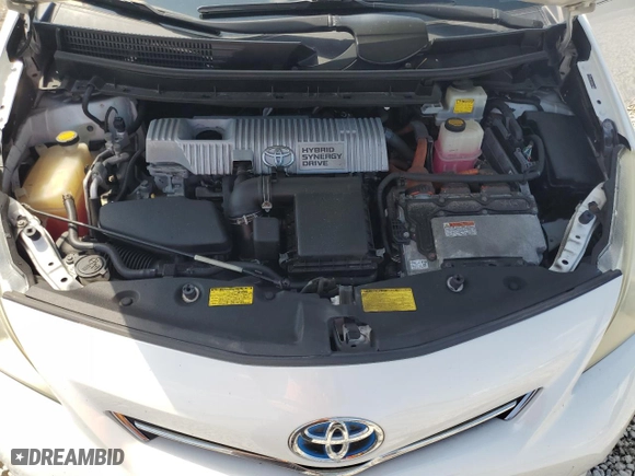 2012 Toyota Prius v Two with VIN JTDZN3EU3C3100232, listed as a Copart auction lot 50084745 with 185,444 mi miles and Salvage Title. Bid and sale history available at carsss.com. Image 13.