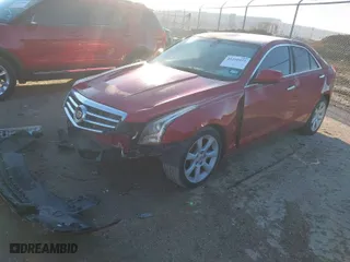 2013 Cadillac ATS with VIN 1G6AA5RX1D0126116, listed as a IAAI auction lot 41210425 with 187,168 mi miles. Bid and sale history available at carsss.com. Image 2.