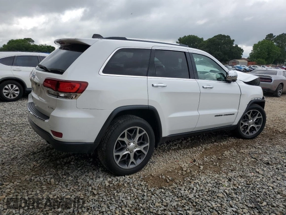 2020 Jeep Grand Cherokee Limited with VIN 1C4RJEBGXLC160837, listed as a Copart auction lot 58573265 with 44,611 mi miles and Salvage title. Bid and sale history available at DreamBid. Image 3.