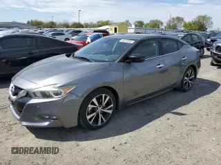 2016 Nissan Maxima 3.5 SV with VIN 1N4AA6AP9GC375562, listed as a Copart auction lot 50319895 with 98,049 mi miles and Salvage Title. Bid and sale history available at carsss.com. Image 1.