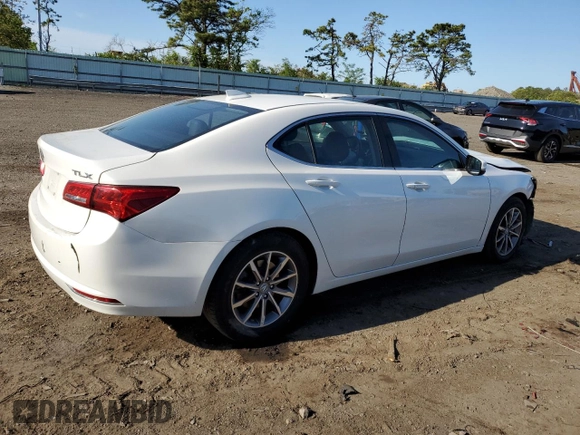 2020 Acura TLX with VIN 19UUB1F38LA015199, listed as a Copart auction lot 53743653 with 44,257 mi miles. Bid and sale history available at carsss.com. Image 3.