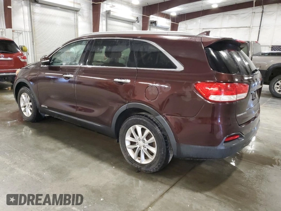 2016 Kia Sorento LX with VIN 5XYPGDA5XGG045642, listed as a Copart auction lot 56076005 with 90,710 mi miles and Clean Title. Bid and sale history available at DreamBid. Image 2.