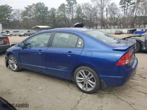 2008 Honda Civic Sdn Si with VIN 2HGFA55598H705980, listed as a Copart auction lot 44590585 with 154,020 mi miles and Salvage Title. Bid and sale history available at carsss.com. Image 2.