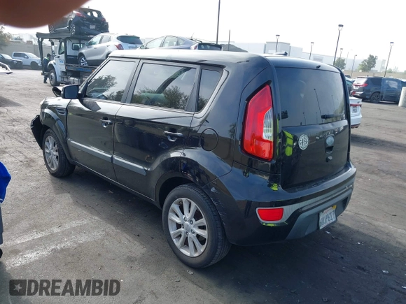 2012 Kia Soul + with VIN KNDJT2A67C7360534, listed as a IAAI auction lot 42096541 with 183,452 mi miles. Bid and sale history available at carsss.com. Image 3.