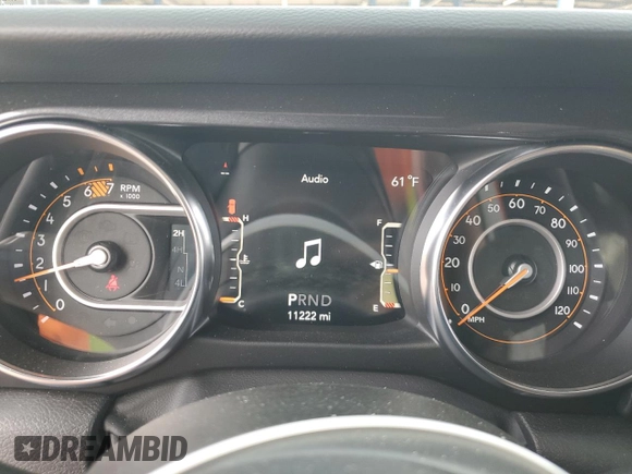2022 Jeep Wrangler Unlimited Sport S with VIN 1C4HJXDN7NW168561, listed as a Copart auction lot 86703124 with 11,222 mi miles and Salvage Title. Bid and sale history available at carsss.com. Image 9.