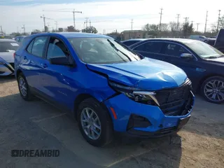 2024 Chevrolet Equinox LS with VIN 3GNAXHEG1RL170296, listed as a IAAI auction lot 41626954 with 36,780 mi miles and . Bid and sale history available at DreamBid. Image 1.