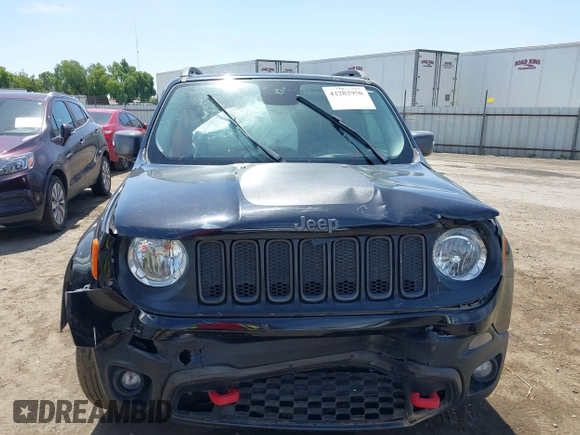 2017 Jeep Renegade Trailhawk z VIN ZACCJBCB4HPE54731, wystawiony jako IAAI lot #42282950 z przebiegiem 101 418 mil mil oraz . Historia ofert i sprzedaży dostępna na DreamBid. Obrazek 12.