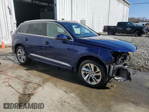 2020 Audi Q7 Premium with VIN WA1AXAF79LD007546, listed as a Copart auction lot 49956855 with 58,506 mi miles and Salvage title. Bid and sale history available at DreamBid. Image 4.