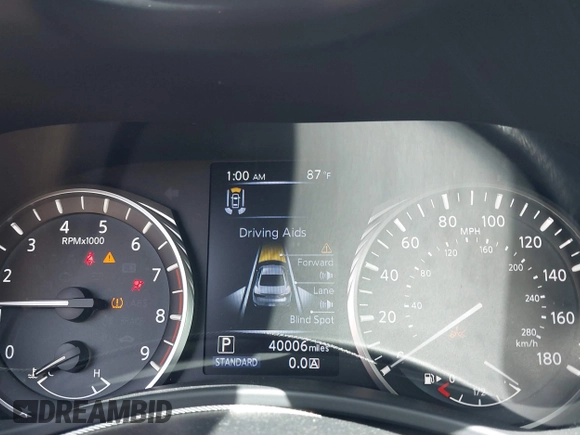 2021 Infiniti Q60 Luxe with VIN JN1EV7KK6MM410673, listed as a IAAI auction lot 39676284 with 40,006 mi miles and . Bid and sale history available at DreamBid. Image 7.