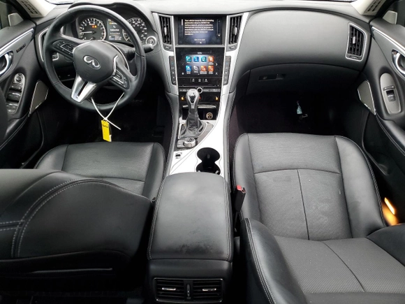 2023 Infiniti Q50 Luxe with VIN JN1EV7BP6PM511826, listed as a Copart auction lot 86655224 with 23,681 mi miles and Salvage Title. Bid and sale history available at DreamBid. Image 8.