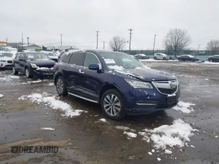 2014 Acura MDX Tech Pkg with VIN 5FRYD4H44EB048825, listed as a IAAI auction lot 41547038 with 92,592 mi miles. Bid and sale history available at carsss.com. Image 1.