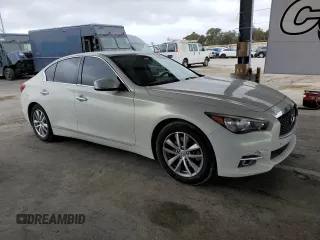 2015 Infiniti Q50 Sport with VIN JN1BV7AP3FM353836, listed as a Copart auction lot 54265965 with 101,602 mi miles and Salvage title. Bid and sale history available at DreamBid. Image 4.