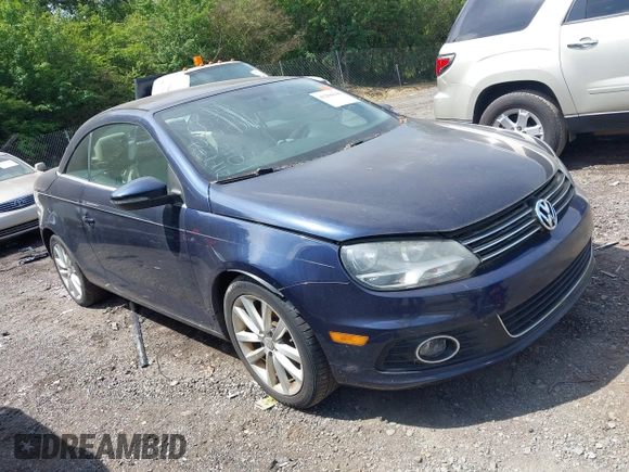 2012 Volkswagen Eos Komfort with VIN WVWBW7AH5CV005559, listed as a IAAI auction lot 42206644 with 160,843 mi miles and . Bid and sale history available at DreamBid. Image 1.