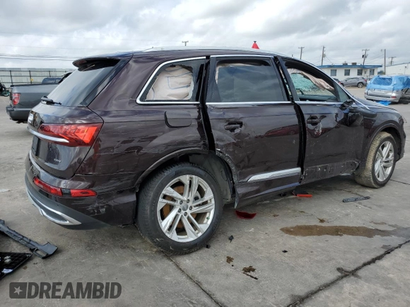 2020 Audi Q7 Premium Plus with VIN WA1LJAF73LD010114, listed as a Copart auction lot 74204703 with Not provided miles and . Bid and sale history available at DreamBid. Image 3.