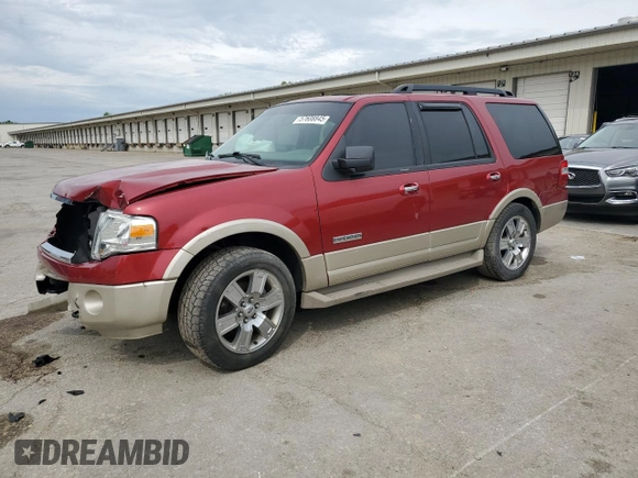 2008 Ford Expedition Eddie Bauer with VIN 1FMFU18578LA72551, listed as a Copart auction lot 57608845 with 113,669 mi miles and Salvage title. Bid and sale history available at DreamBid. Image 1.