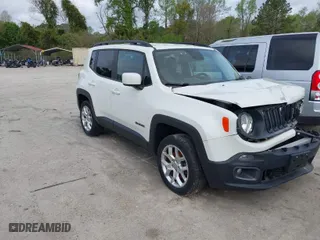 2017 Jeep Renegade Latitude with VIN ZACCJBBB7HPF65291, listed as a IAAI auction lot 41962386 with 45,705 mi miles. Bid and sale history available at carsss.com. Image 1.