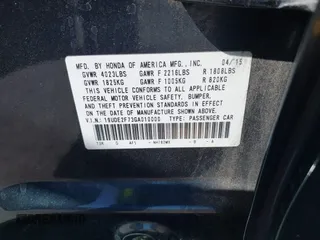 2016 Acura ILX w/Premium Pkg with VIN 19UDE2F73GA010000, listed as a IAAI auction lot 41973710 with 108,967 mi miles. Bid and sale history available at carsss.com. Image 9.