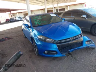 2015 Dodge Dart GT with VIN 1C3CDFEB3FD224075, listed as a IAAI auction lot 39038691 with 154,456 mi miles. Bid and sale history available at carsss.com. Image 1.