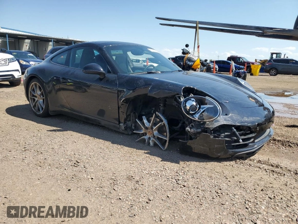 2014 Porsche 911 Carrera with VIN WP0AA2A92ES106763, listed as a Copart auction lot 62423665 with 26,541 mi miles and Salvage title. Bid and sale history available at DreamBid. Image 4.