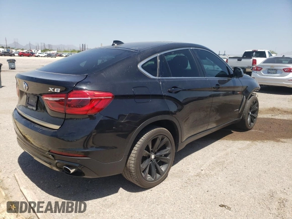 2017 BMW X6 xDrive35i with VIN 5UXKU2C36H0X46915, listed as a Copart auction lot 58133953 with 92,033 mi miles. Bid and sale history available at carsss.com. Image 3.