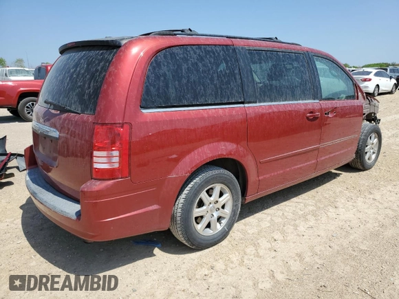 2008 Chrysler Town & Country Touring with VIN 2A8HR54P68R697665, listed as a Copart auction lot 50191445 with 145,000 mi miles and Salvage Title. Bid and sale history available at carsss.com. Image 3.