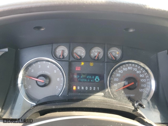 2010 Ford F-150 XL with VIN 1FTFW1EVXAKE09177, listed as a Copart auction lot 52142525 with 113,336 mi miles and Salvage Title. Bid and sale history available at carsss.com. Image 9.