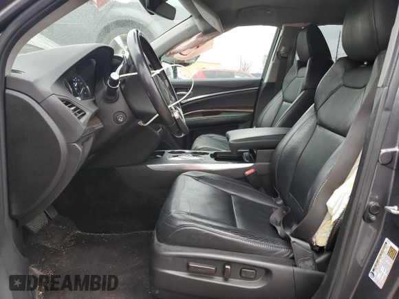 2017 Acura MDX Technology with VIN 5FRYD4H52HB017389, listed as a Copart auction lot 49911175 with 89,676 mi miles and Salvage Title. Bid and sale history available at DreamBid. Image 7.