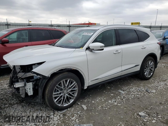 2023 Acura MDX w/Advance Package with VIN 5J8YE1H88PL026702, listed as a Copart auction lot 84755254 with 17,064 mi miles and Salvage Title. Bid and sale history available at carsss.com. Image 1.