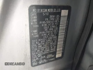 2010 Nissan Cube S z VIN JN8AZ2KR9AT166376, wystawiony jako IAAI lot #42252505 z przebiegiem 147 169 mil mil oraz . Historia ofert i sprzedaży dostępna na DreamBid. Obrazek 9.