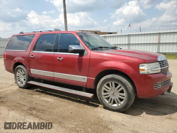 2008 Lincoln Navigator with VIN 5LMFL28548LJ07424, listed as a Copart auction lot 44465895 with 127,159 mi miles and Clean title. Bid and sale history available at DreamBid. Image 4.