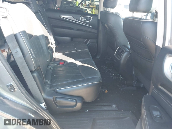 2019 Infiniti QX60 Luxe with VIN 5N1DL0MN2KC560968, listed as a IAAI auction lot 42209216 with 83,679 mi miles and . Bid and sale history available at DreamBid. Image 8.