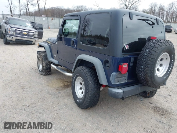 2006 Jeep Wrangler Sport with VIN 1J4FA49S16P737060, listed as a IAAI auction lot 41784197 with 42,030 mi miles. Bid and sale history available at carsss.com. Image 3.