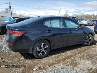 2021 Nissan Sentra SV with VIN 3N1AB8CV7MY306860, listed as a Copart auction lot 47939825 with 34,409 mi miles and Salvage title. Bid and sale history available at DreamBid. Image 3.