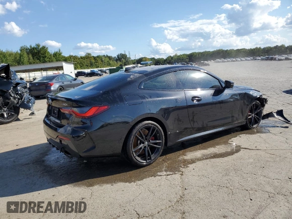 2023 BMW 4 Series 430i xDrive z VIN WBA73AP02PCL47210, wystawiony jako Copart lot #72401194 z przebiegiem 27 518 mil mil oraz Szkoda całkowita • Salvage title. Historia ofert i sprzedaży dostępna na DreamBid. Obrazek 3.