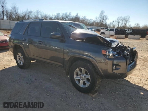 2022 Toyota 4Runner SR5 with VIN JTEMU5JR8N6070247, listed as a Copart auction lot 46717345 with Not provided miles and Salvage title. Bid and sale history available at DreamBid. Image 4.