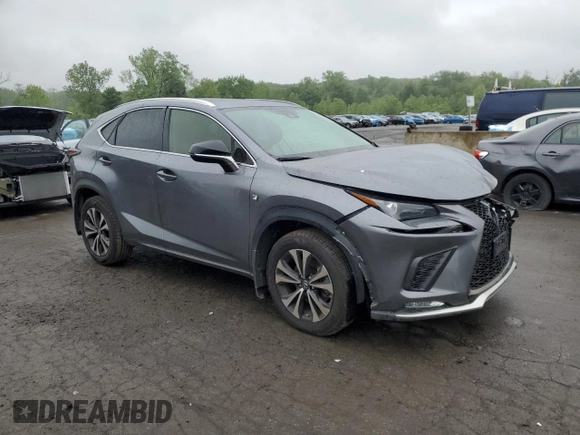 2021 Lexus NX 300 F Sport with VIN JTJSARDZ5M2251025, listed as a Copart auction lot 57950625 with 32,844 mi miles and Salvage title. Bid and sale history available at DreamBid. Image 4.