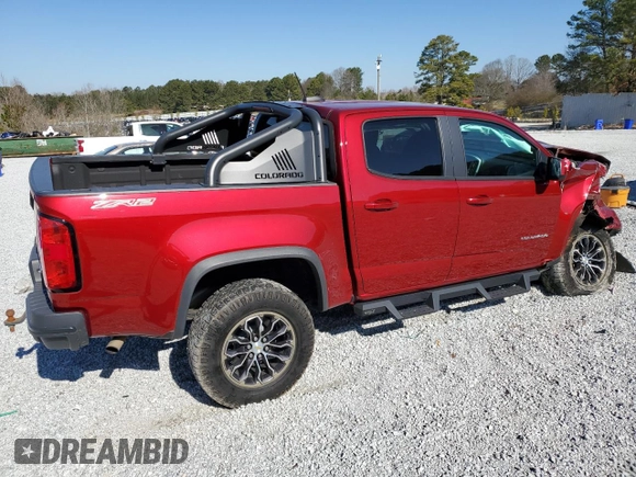 2021 Chevrolet Colorado 4WD ZR2 z VIN 1GCGTEEN5M1162195, wystawiony jako Copart lot #46442995 z przebiegiem 40 692 mil mil oraz Szkoda całkowita • Salvage title. Historia ofert i sprzedaży dostępna na DreamBid. Obrazek 3.