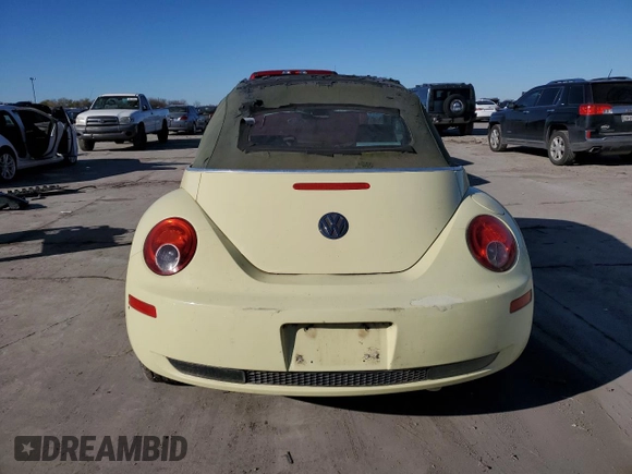 2006 Volkswagen Beetle with VIN 3VWPF31Y66M309221, listed as a Copart auction lot 84337164 with Not provided miles and Clean title. Bid and sale history available at DreamBid. Image 6.