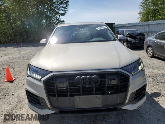 2023 Audi Q7 Premium Plus with VIN WA1LXBF77PD018405, listed as a Copart auction lot 55975455 with 15,702 mi miles and Salvage title. Bid and sale history available at DreamBid. Image 5.