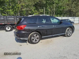 2017 Nissan Pathfinder S with VIN 5N1DR2MN1HC660286, listed as a Copart auction lot 50412525 with 118,403 mi miles and Clean Title. Bid and sale history available at carsss.com. Image 3.