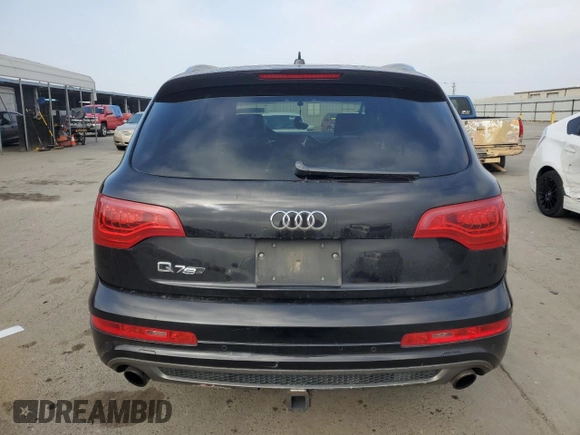 2012 Audi Q7 3.0T S line with VIN WA1DGAFE2CD003804, listed as a Copart auction lot 85985334 with 143,994 mi miles and Salvage Title. Bid and sale history available at carsss.com. Image 6.