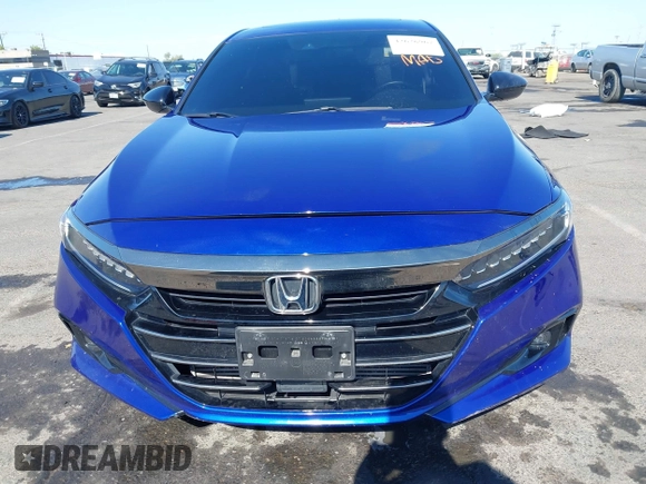 2021 Honda Accord Sport with VIN 1HGCV2F35MA007796, listed as a IAAI auction lot 42626967 with 44,168 mi miles and . Bid and sale history available at DreamBid. Image 11.