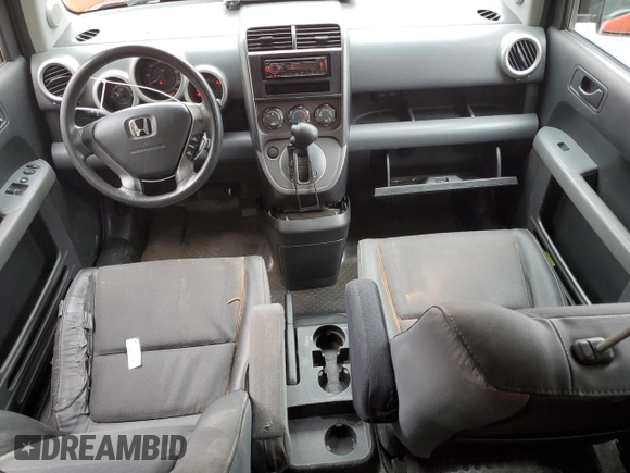 2005 Honda Element EX with VIN 5J6YH28615L029801, listed as a Copart auction lot 54927895 with 164,360 mi miles and Salvage Title. Bid and sale history available at DreamBid. Image 8.