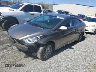 2015 Hyundai Elantra SE with VIN 5NPDH4AEXFH569297, listed as a Copart auction lot 48750025 with 62,286 mi miles and Salvage Title. Bid and sale history available at carsss.com. Image 1.