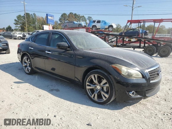 2012 Infiniti M37 with VIN JN1BY1AP4CM335202, listed as a Copart auction lot 77903644 with 0 mi miles and Salvage Title. Bid and sale history available at carsss.com. Image 4.