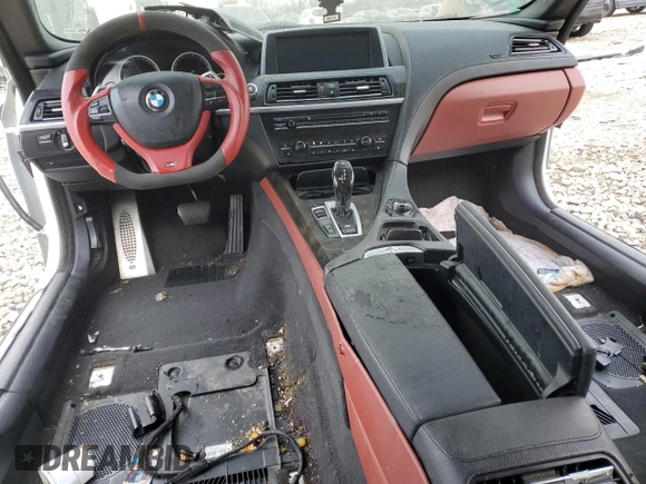 2013 BMW 6 Series 650i xDrive with VIN WBA6B4C58DD098709, listed as a Copart auction lot 43067925 with 0 mi miles and Non Repairable. Bid and sale history available at carsss.com. Image 8.