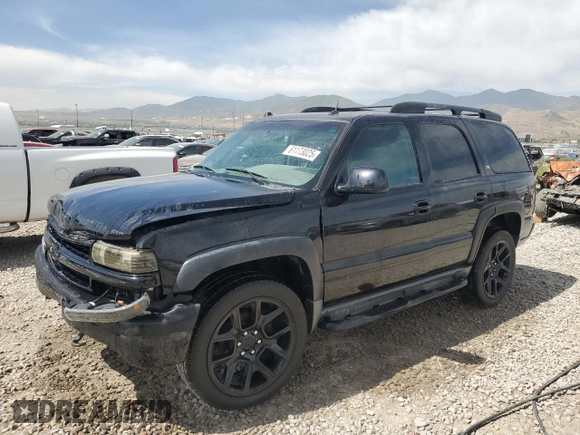2005 Chevrolet Tahoe LT with VIN 1GNEK13T35R257272, listed as a Copart auction lot 61173025 with 145,933 mi miles and Salvage title. Bid and sale history available at DreamBid. Image 1.