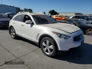 2009 Infiniti FX35 with VIN JNRAS18WX9M150166, listed as a Copart auction lot 75946504 with 0 mi miles and Salvage Title. Bid and sale history available at carsss.com. Image 4.