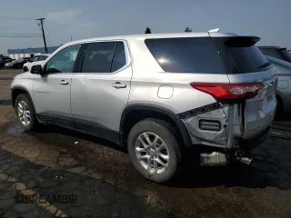 2020 Chevrolet Traverse LS z VIN 1GNERFKW8LJ160889, wystawiony jako Copart lot #59148015 z przebiegiem 107 696 mil mil oraz Szkoda całkowita • Salvage title. Historia ofert i sprzedaży dostępna na DreamBid. Obrazek 2.